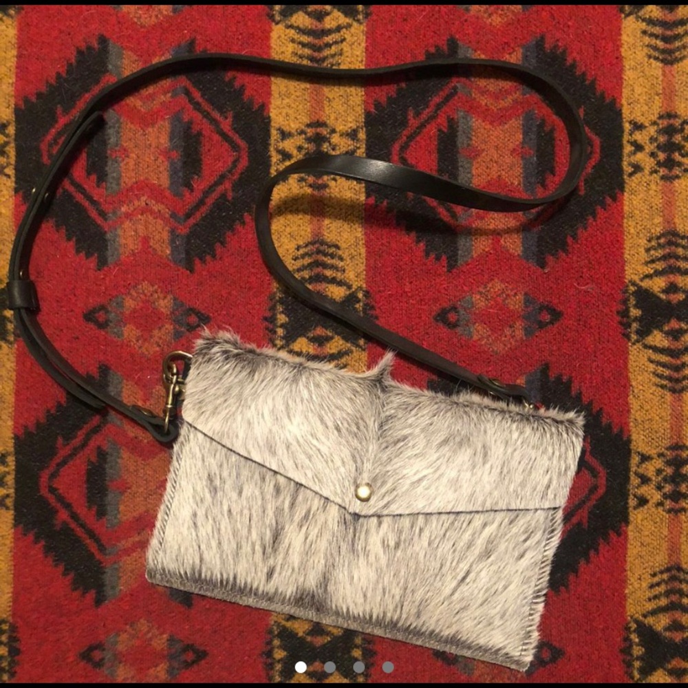 Handmade Cow Hair Shoulder Purse